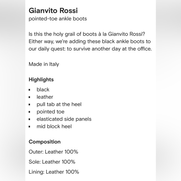 Gianvito Rossi Pointed-toe Ankle Boots - Picture 4 of 4